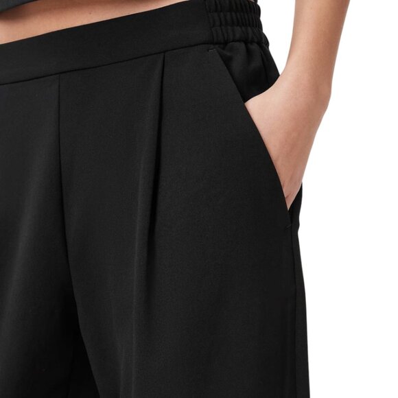 AllSaints Black Women's Tapered Pants - Elastic Waist, Size 4 (US) - Picture 3 of 13